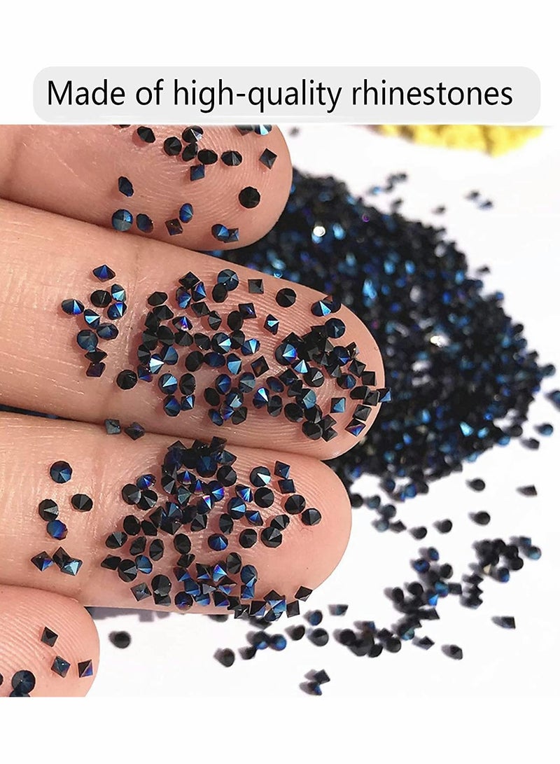 Crystal Rhinestone Ribbon, Self-Adhesive Bling Ribbon Roll, Banding Belt Wrap for Wedding Cakes, Birthday Crafts Decorations (4 Rolls, 4 Sizes, 1 Yard, Black) - Image 2