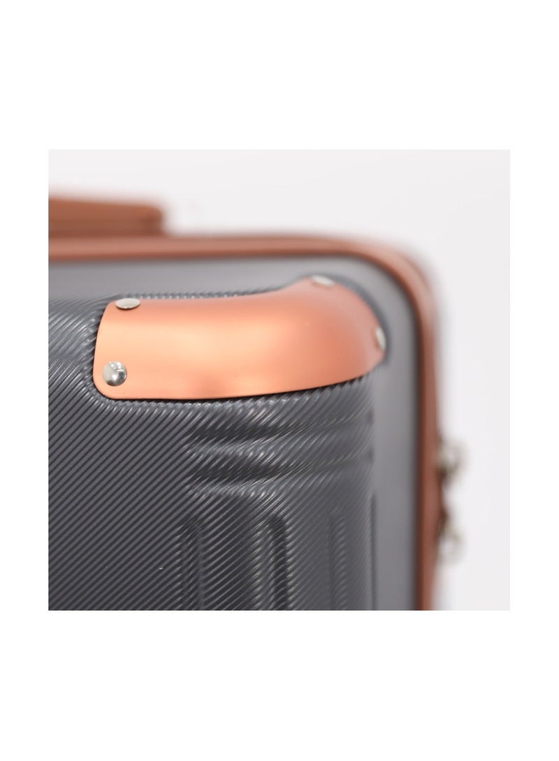 AMERICAN FLYER Hardshell Luggage Spinner Trolley Bag 3 Pieces Set,Grey (S-20",M-24",L-28") - Image 3