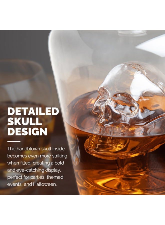 Final Touch Glass Brain Freeze 1 Liter Decanter - Image 3