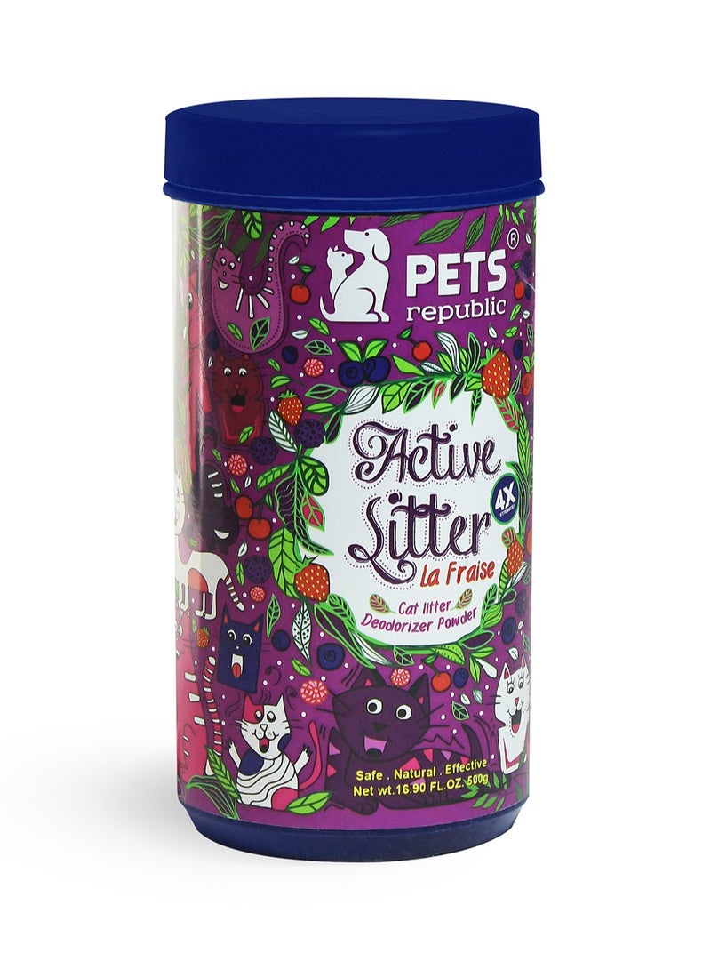 PETS Republic Cat Litter Deodorizer powder with Fraise 500 gm
