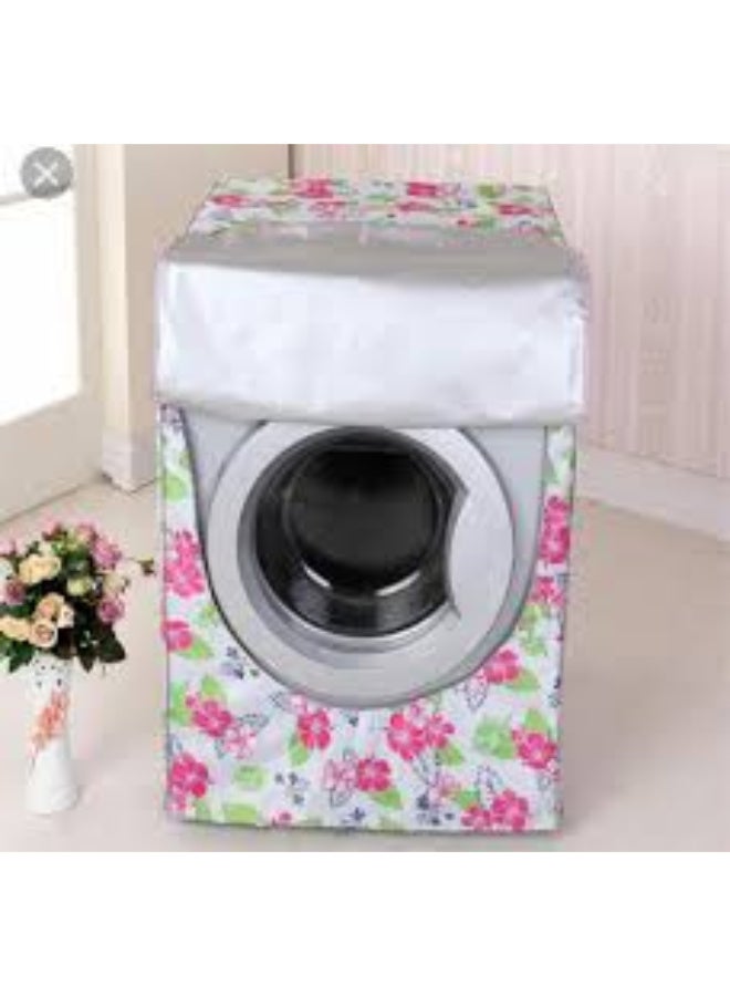 Dubai Premium Faux Leather Automatic Washing Machine Cover | Front-Load Waterproof & Dustproof Protector | High-Quality Imported Material | Various Modern Designs & Patterns - Image 1