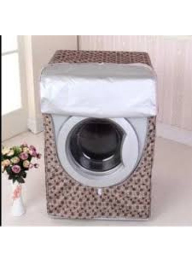 Dubai Premium Faux Leather Automatic Washing Machine Cover | Front-Load Waterproof & Dustproof Protector | High-Quality Imported Material | Various Modern Designs & Patterns - Image 3