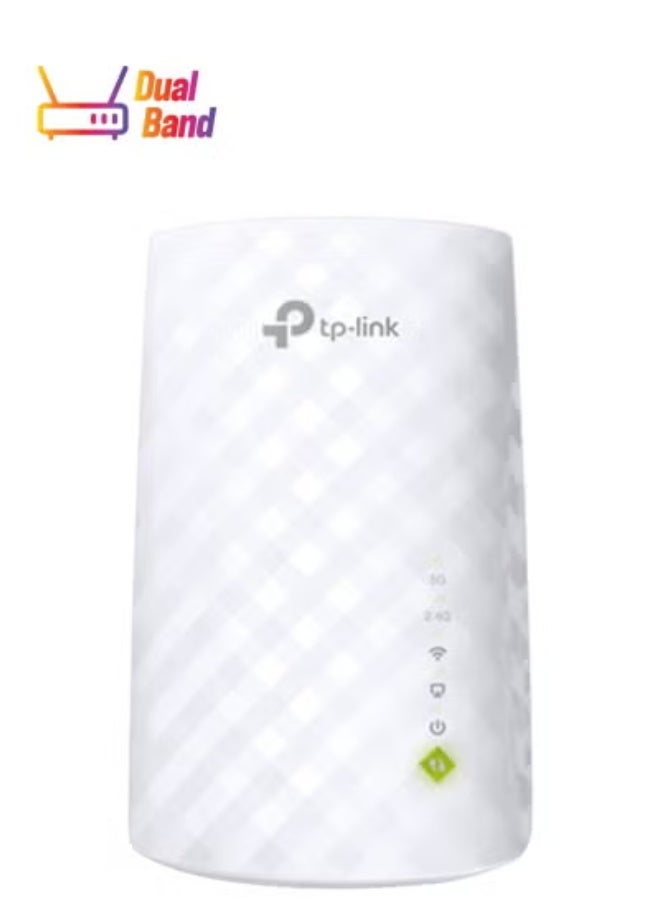 RE200 AC750 Dual Band Mesh Wi-Fi Range Extender – Boosts Internet Signal Coverage up to 750Mbps, Dual Band 2.4GHz & 5GHz, OneMesh Support, Wall Plug Design, Fast & Stable Connection, Ideal for Streaming, Gaming & Home Office – Compact White WiFi Booster - Image 1