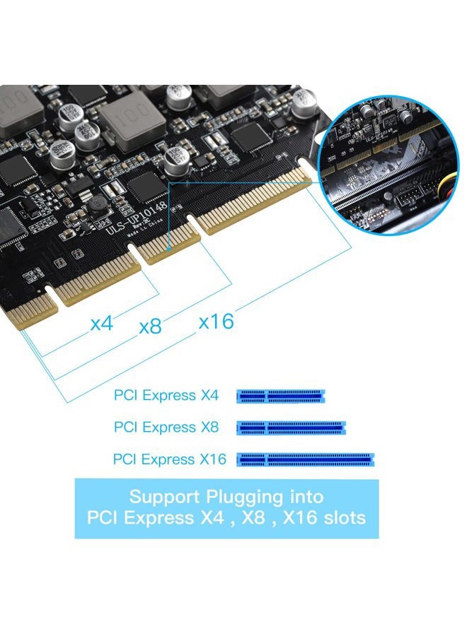 Sinefine USB 3.2 Gen 2 PCIe Card Power Supply Total 10 Gbps - Image 4