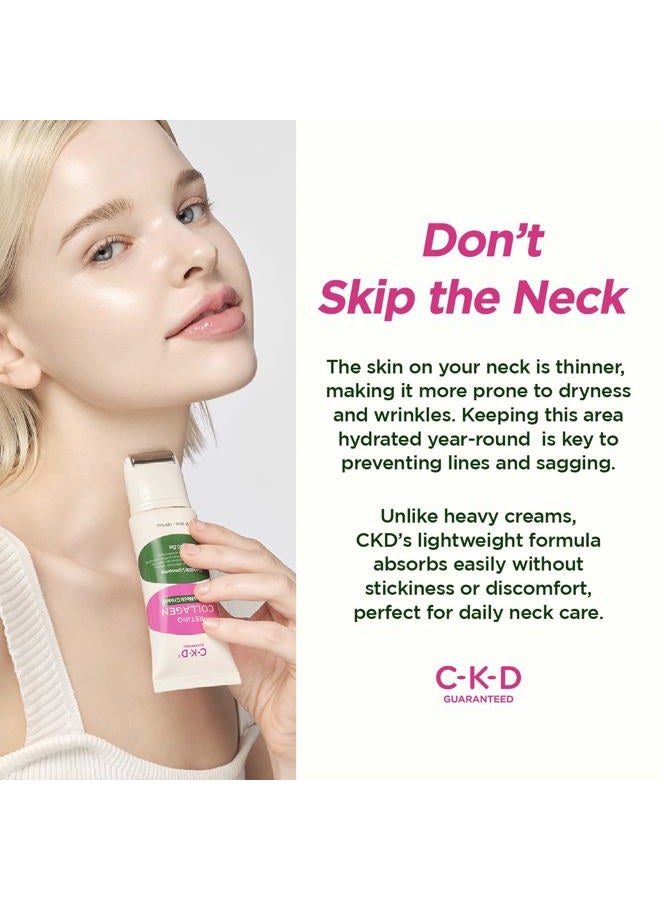 CKD Guaranteed CKD Retino Collagen Gua Sha Neck Cream with Stainless Steel Roller – Neck & Jawline Tightening, Lifting, Youthful-Looking Skin Treatment, Anti-Aging Korean Skin Care, 1.69 fl oz - Image 3