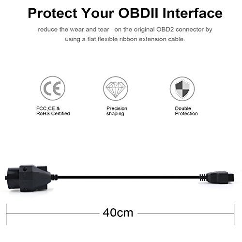 FOXWELL OBD2 Female to 20pin Extension Convert Adapter OBD1 to OBDII Cable -16pin to 20pin Cable (11 Inch) - Image 4