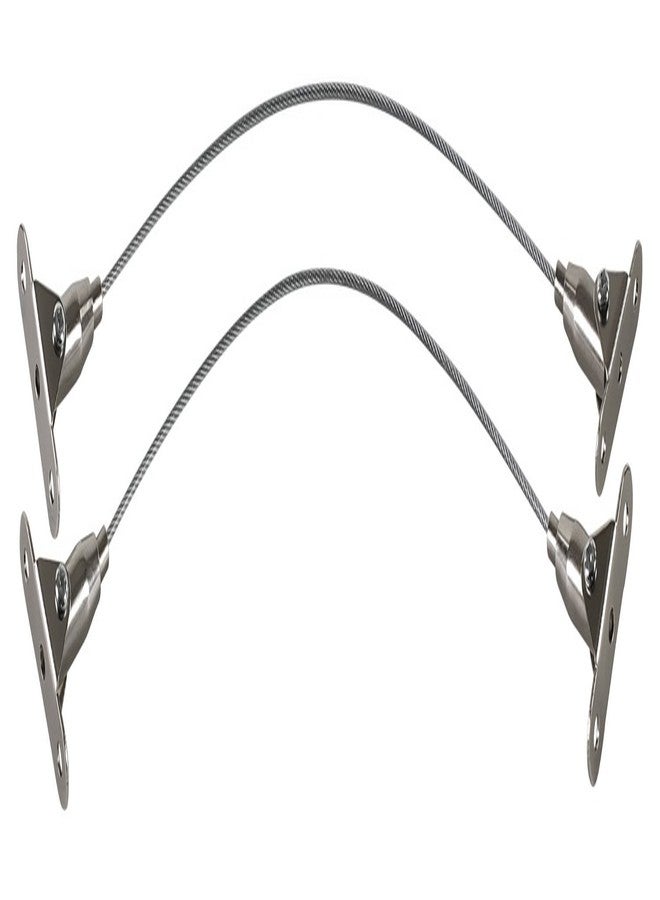 Mount-It! Furniture Anti-Tip Anchor - Steel Child Safety Straps | Secure Wall Anchors for Bookshelf, Dresser, Cabinet, Earthquake Protection for Babies and Pets, 2 Pack, Hardware Included - Image 1