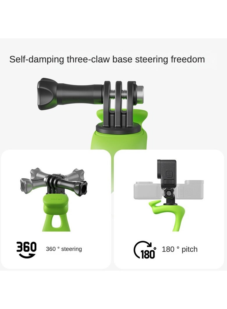 Captaintech Elastic Small Q Handlebar Mount, Compatible with GoPro, DJI, Insta360, and Other Action Cameras - Image 3