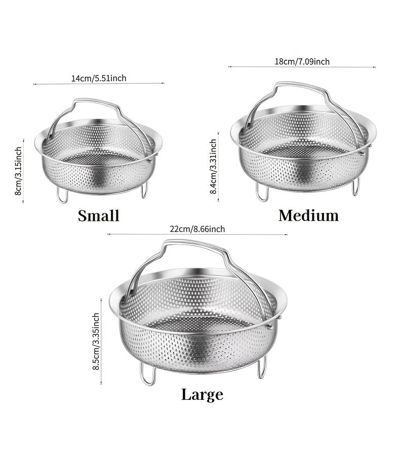 Medium 304 Stainless Steel Mini Steamer Basket Rice Cooker Multipurpose Kitchen Tool - Image 5