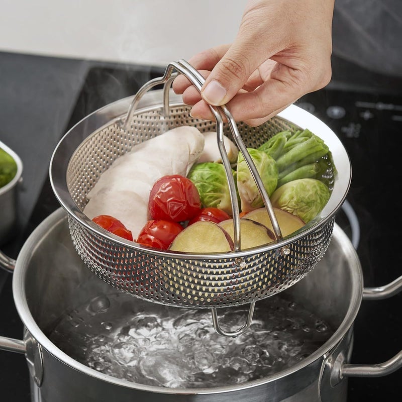 Medium 304 Stainless Steel Mini Steamer Basket Rice Cooker Multipurpose Kitchen Tool - Image 1