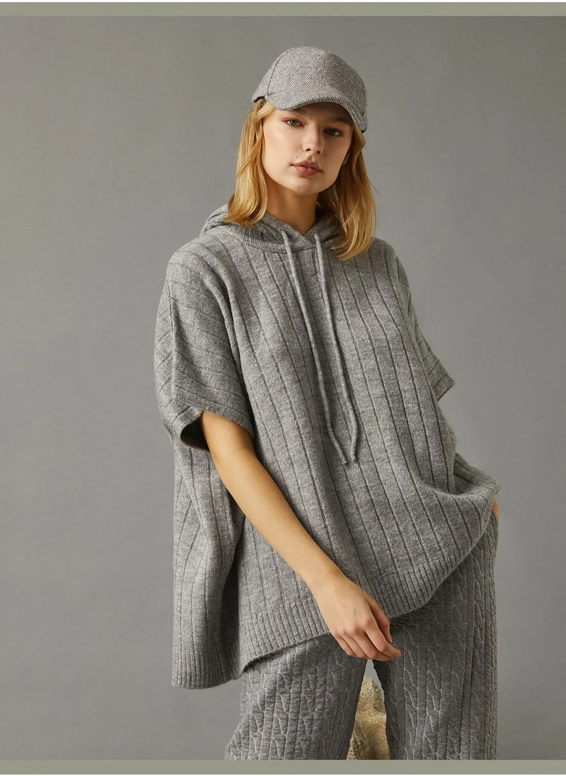 كوتون Hoodie Poncho