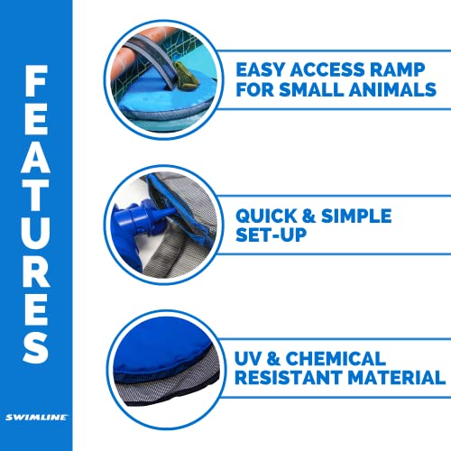 SWIMLINE HYDROTOOLS Frog Log - Small Animal Saving Escape Ramp for Pools & Spas - Heavy Duty Material Pool Critter Escape Ramp - Reduces Maintenance - Blue - Image 3