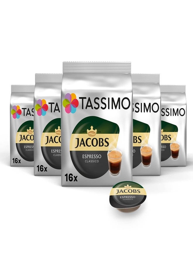 Tassimo Jacobs Espresso, Rainforest Alliance Certified, 5 x 16 T-Discs - Image 1
