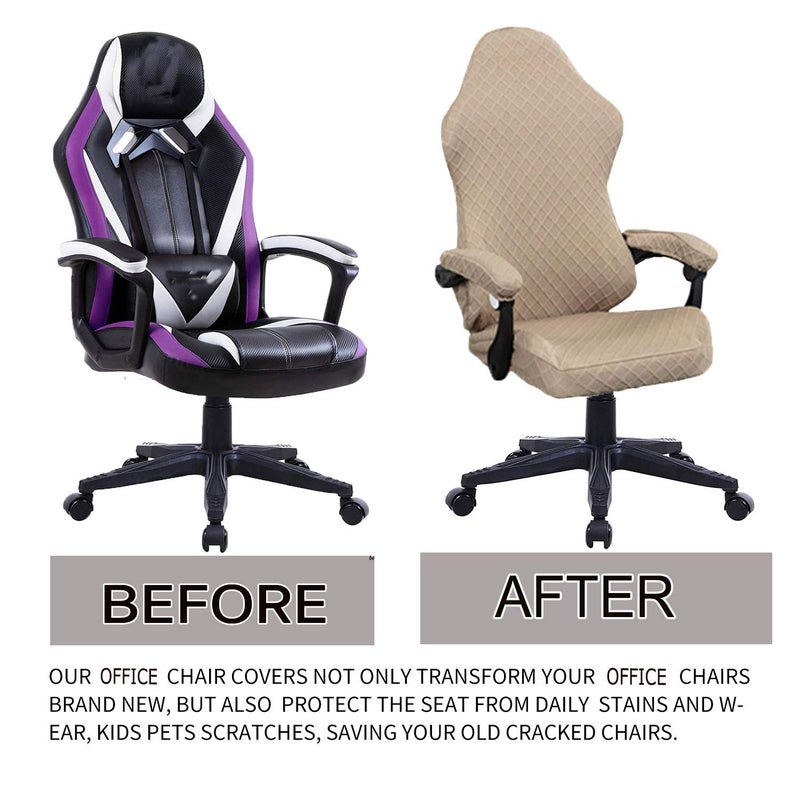 Deisy Dee No Chair فقط كرسي ألعاب يغطي أغطية ألعاب Placevesy Polyester لتكوين كرسي ألعاب السباق - Image 2