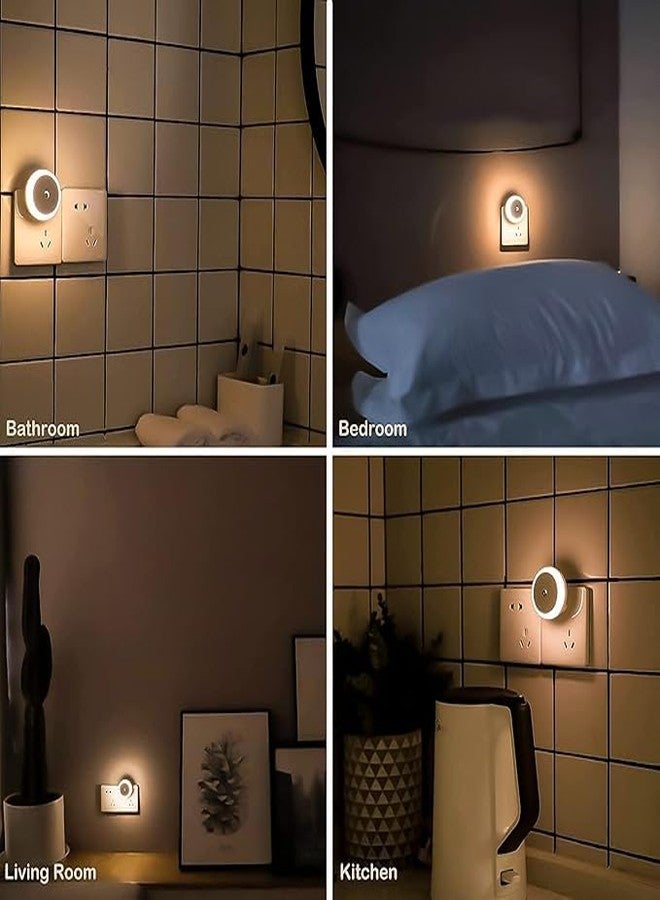 Desidiya 2 Pcs Night Light Plug in LED with Dusk to Dawn Sensor for Kids Room Baby Bathroom Staircase Hallway Warm White - Image 5