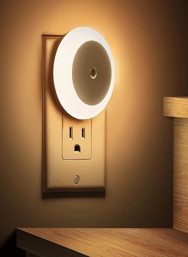 Desidiya 2 Pcs Night Light Plug in LED with Dusk to Dawn Sensor for Kids Room Baby Bathroom Staircase Hallway Warm White - Image 2