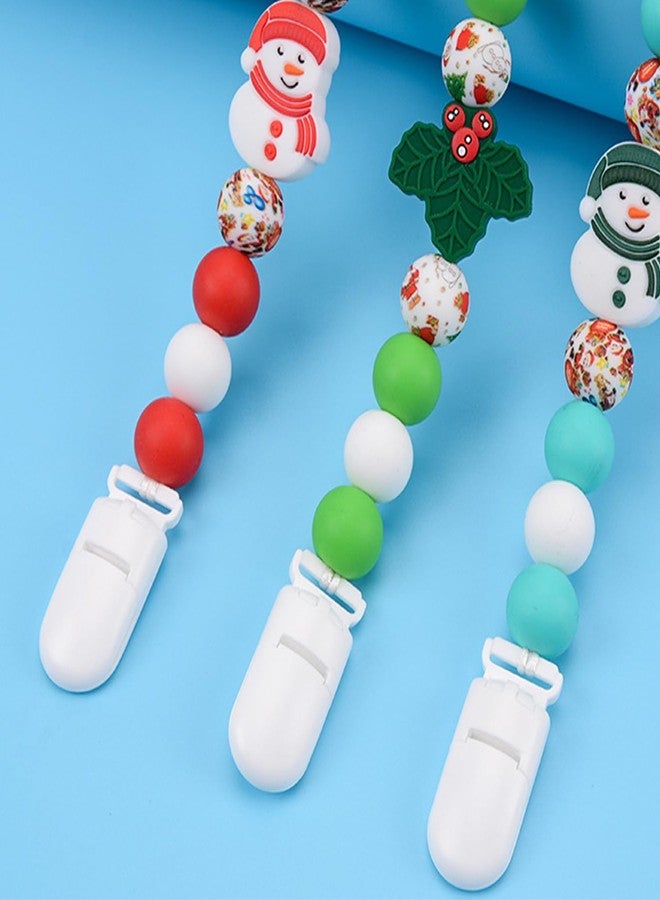 Langmeil 50pack 15mmRibbon Pacifier Plastic Suspender Clips for DIY Teething Toys Baby Blankets Dummy Bib Leash, White - Image 4