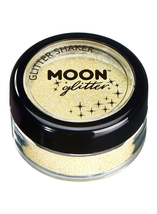 Moon Glitter Pastel Glitter Shakers by Moon Glitter – 100% Cosmetic Glitter for Face, Body, Nails, Hair and Lips - 0.10oz - Lemon - Image 1