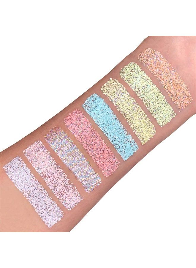Moon Glitter Pastel Glitter Shakers by Moon Glitter – 100% Cosmetic Glitter for Face, Body, Nails, Hair and Lips - 0.10oz - Lemon - Image 2