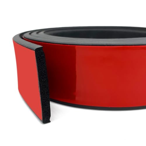 Tintvent Truck Cap Seal - EPDM Rubber Topper Weather Stripping with Adhesive (2" W x 0.25" H x 25' L) | Camper Shell/Canopy/Tailgate Seal - Image 1
