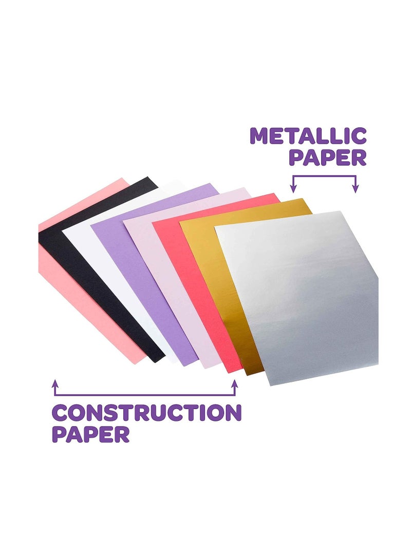 Crayola Construction Paper, Colored & Metallic Sheets, 9"x12", 96Count - Image 4
