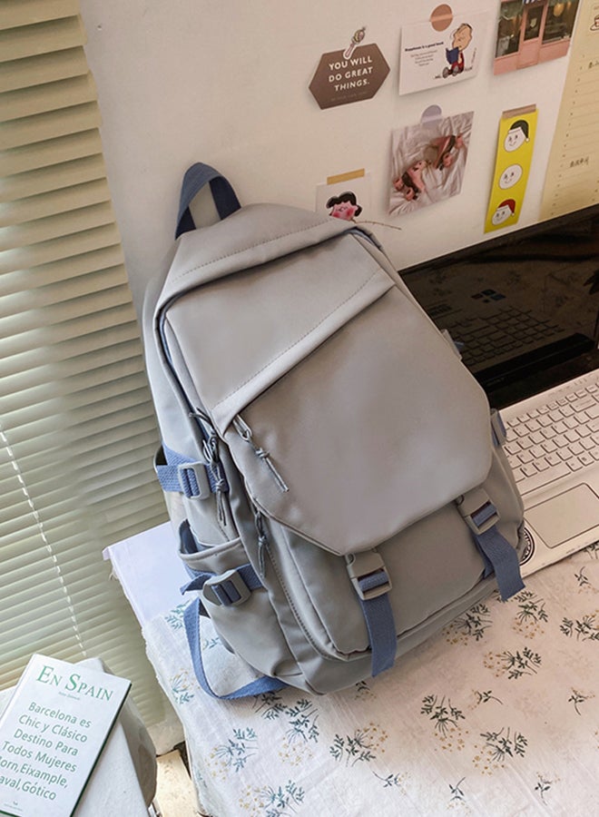 شاربدو للجنسين الكلاسيكية عارضة طالب الكتابة على الجدران التباين حقيبة الظهر أكسفورد للماء سعة كبيرة حقيبة كمبيوتر محمول للسفر لطلاب الكلية المتوسطة العليا للأطفال / الفتيات المدرسية - Image 4