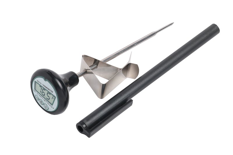 PBKay Digital Cooking Candy Liquid Thermometer with Stainless Steel Pot Clip, Quick Read, Battery Included - Image 1