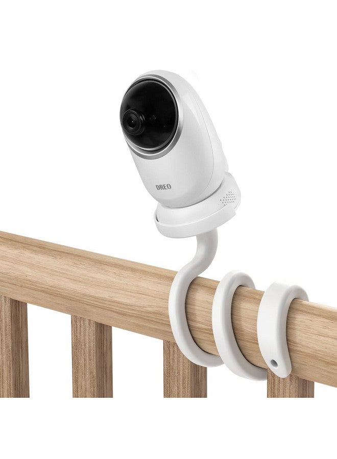 Aobelieve Flexible Twist Mount For Dreo Baby Monitor, White - Image 1