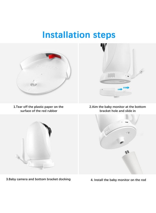 Aobelieve Flexible Twist Mount For Dreo Baby Monitor, White - Image 3