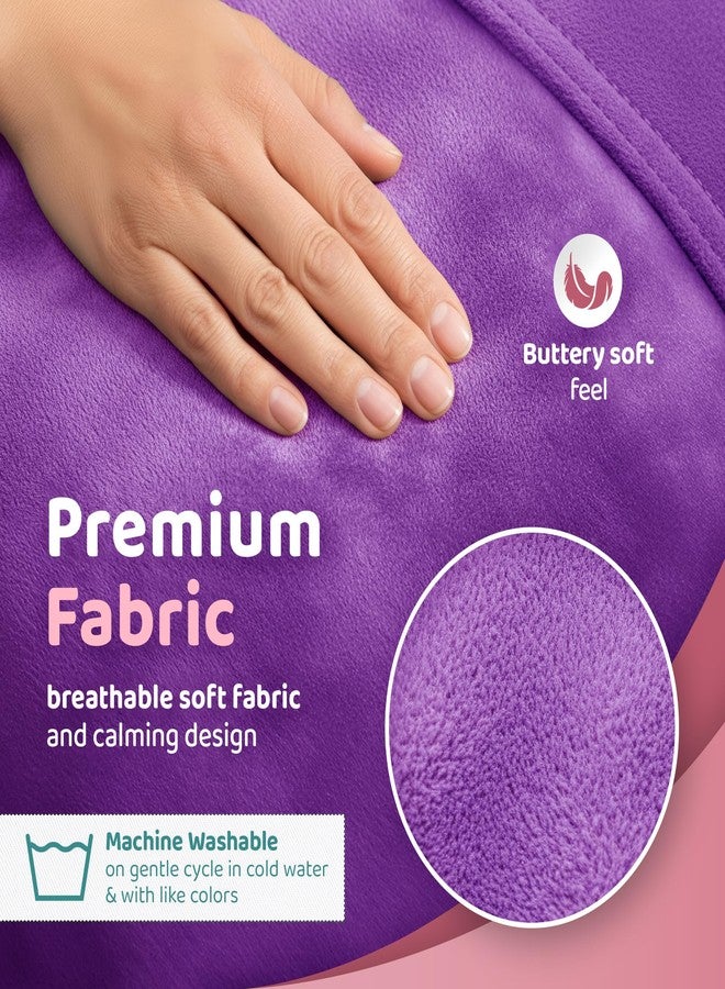 Zomaple Post Mastectomy Pillow with Strap & Gel Pack, Lavender - Hands-Free Wear & Hot/Cold Comfort - Gentle Chest Protection & Reduces Underarm Pressure - Made for Mastectomy Recovery Support - Image 4