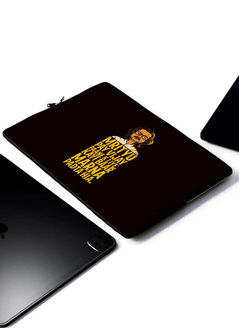 LOUD UNIVERSE Laptop Sleeve 13 inch Guruji Sacred Games Quote TV Series Netflix Tablet Sleeve - Image 2