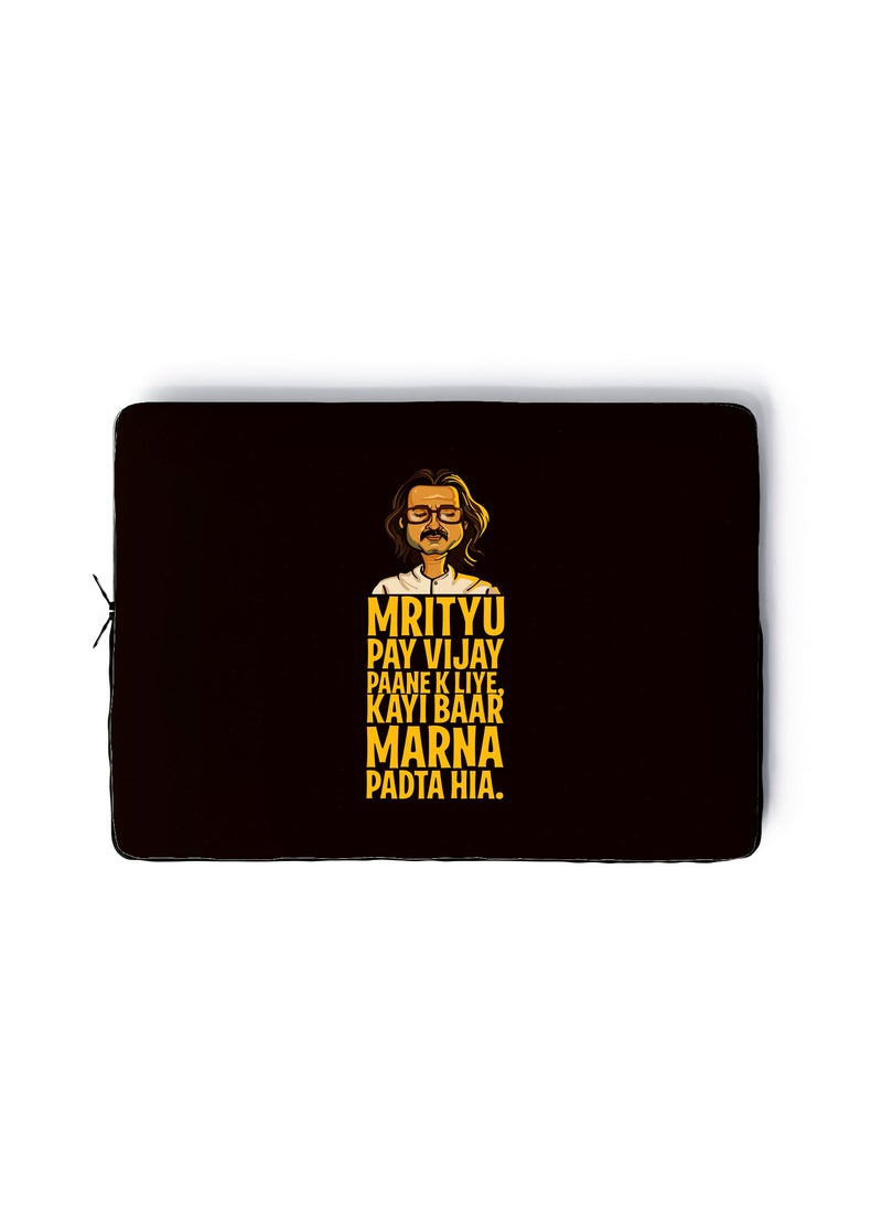 LOUD UNIVERSE Laptop Sleeve 13 inch Guruji Sacred Games Quote TV Series Netflix Tablet Sleeve - Image 1