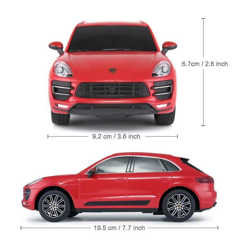 RASTAR 1:24 Porsche Macan Turbo RC Toy Car, Remote Control Car, Gifts for Kids - Image 4
