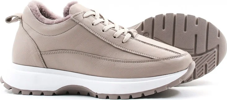 فاست ستيب Leather Shearling Women's Casual Shoes 136KZA502 1