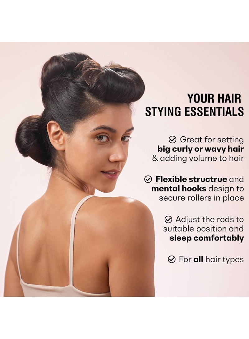 KHAJUL 3 PCS Heatless Hair Curler, Rods with Hook, Heatless Curling Rod for All Hair Types, No Heat Curlers to Sleep in (Light Brown) - Image 5