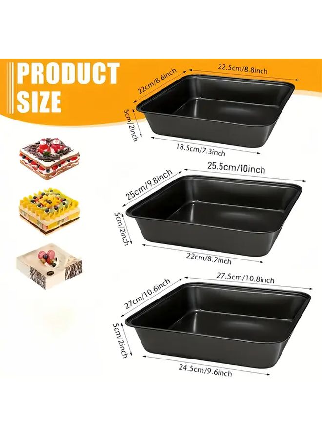 Carbon Steel Non Stick Baking Pan Rectangle Medium Easy Clean Rustproof - Image 2