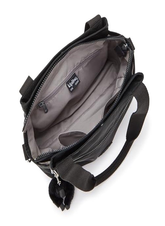 KIPLING KIPLING Kipling Womens Elysia Bag, Lightweight, Multi-compartment Magnetic Snap Pockets, Shoulder Crossbody Bag, Black Noir, 11.5 L X 9 H X 5 D US - Image 5