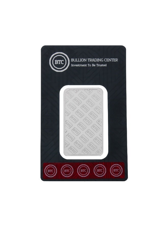 بي تي سي سبيكة بيتكوين فضية 100 جرام - Image 1