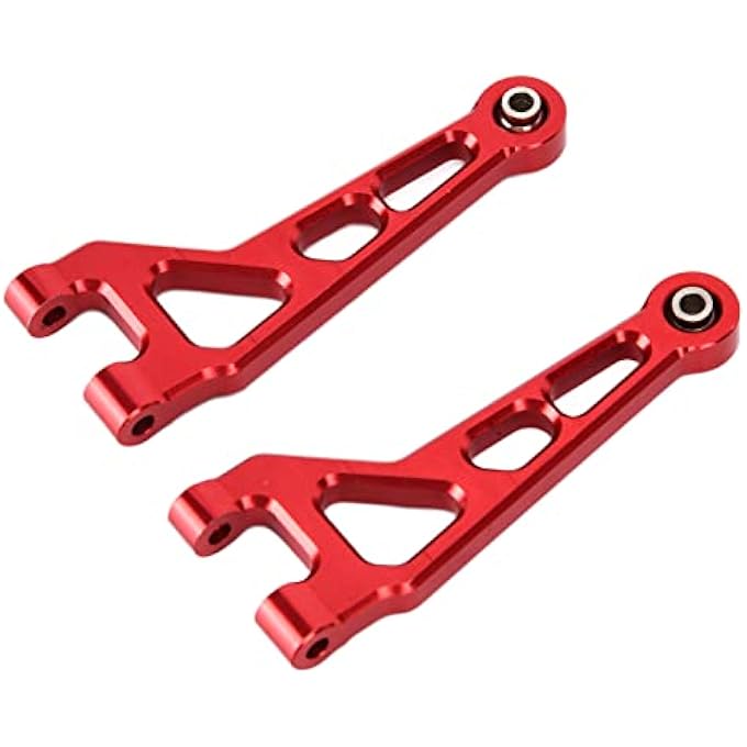 rayihni Aluminium Alloy Red Front Upper Suspension Arms Lightweight High Strength Rc Car Part 2Pcs For Hbx 16889 116 Remote Control Car - Image 3