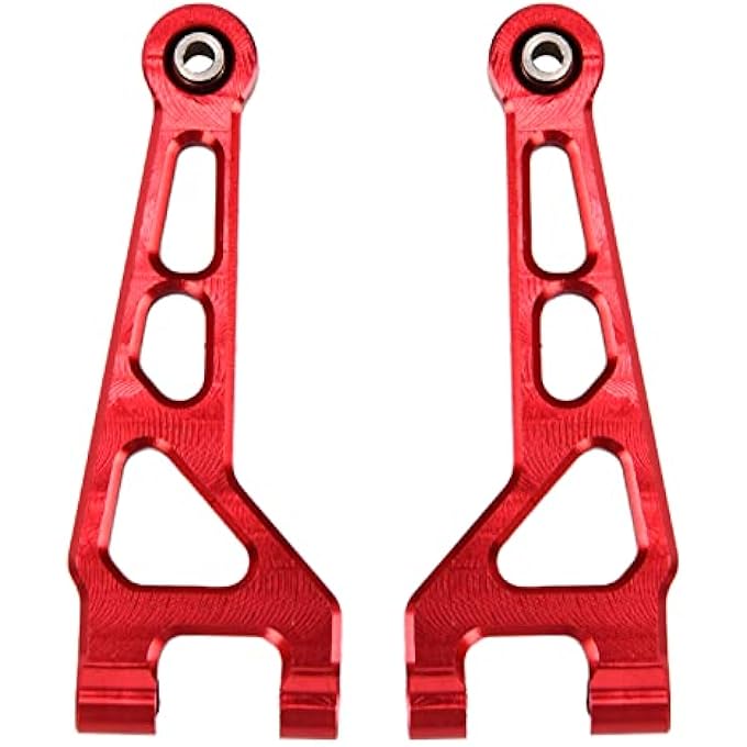 rayihni Aluminium Alloy Red Front Upper Suspension Arms Lightweight High Strength Rc Car Part 2Pcs For Hbx 16889 116 Remote Control Car - Image 2