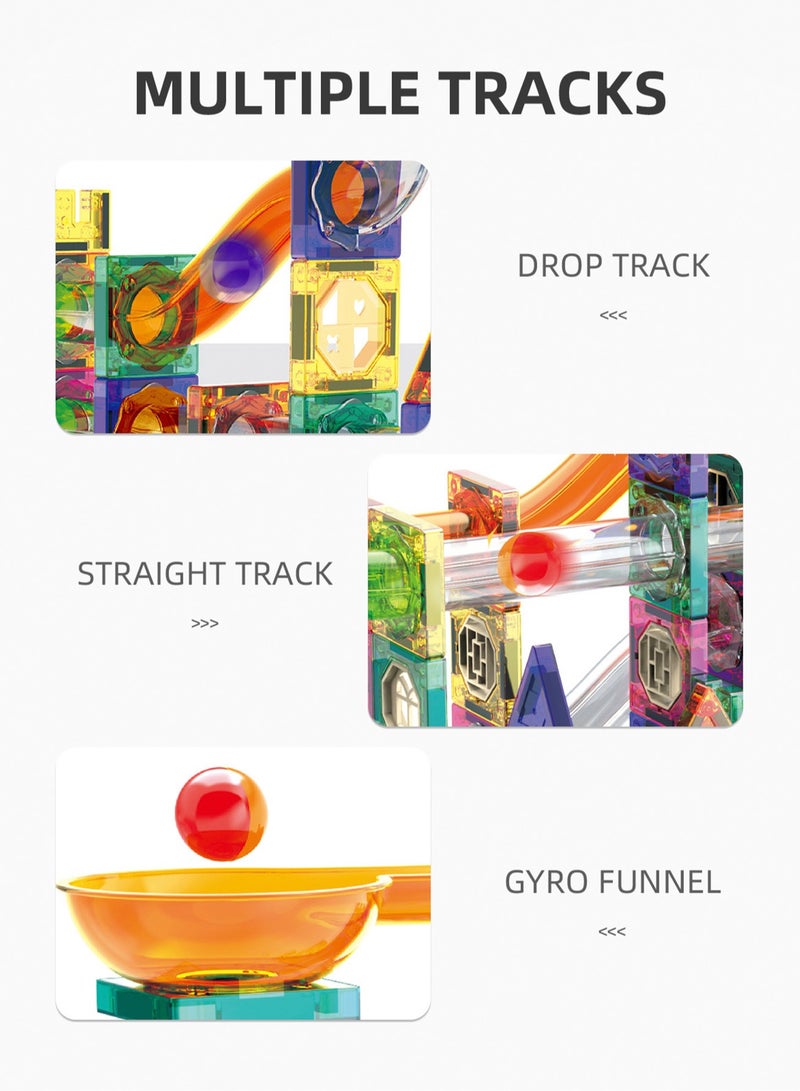 Building Blocks Toy Set - Sliding Ball Magnetic Building Blocks 3D Building Blocks for Children Aged 3-8, Educational Building Blocks for Creative Stacking and Learning, Hands-On Play Educational Ch - Image 4