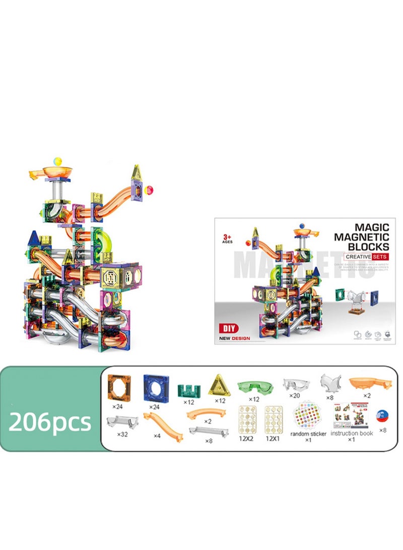 Building Blocks Toy Set - Sliding Ball Magnetic Building Blocks 3D Building Blocks for Children Aged 3-8, Educational Building Blocks for Creative Stacking and Learning, Hands-On Play Educational Ch - Image 2