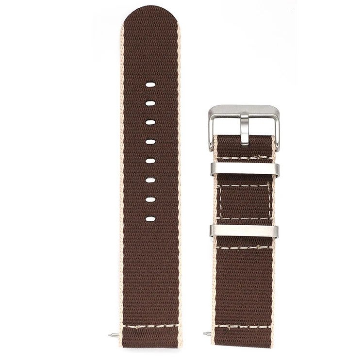 Bluejw 20mm 22mm Classic Stripe Nylon Watch Strap – Quick Release Smooth Seatbelt Replacement Band for Watches - Image 5