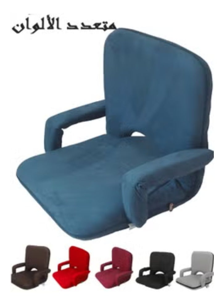 سمارت هوم كرسي أرضي بذراعين للتخييم والرحلات اسفنج مبطن مع ظهر قابل للتعديل ( قد يختلف الوان) - Image 1