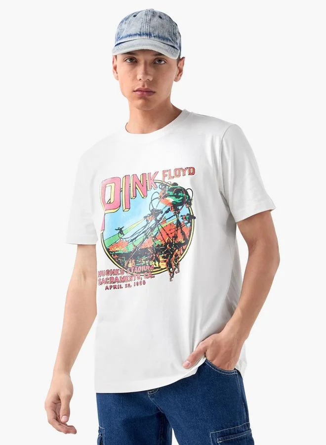 Splash FAV Pink Floyd Graphic Print T-shirt