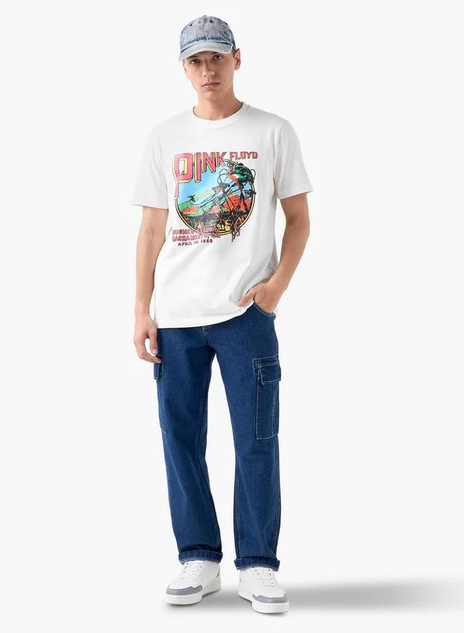 Splash FAV Pink Floyd Graphic Print T-shirt