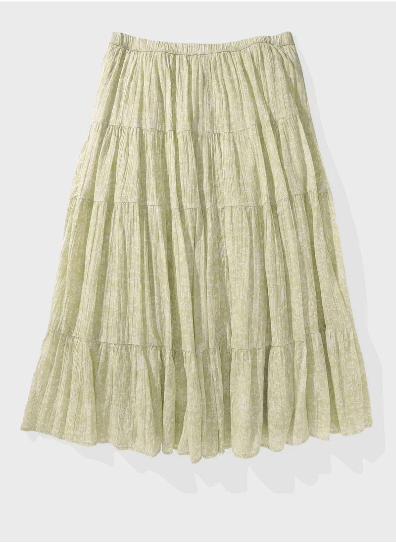American Eagle High Waist Tiered  Sktirt