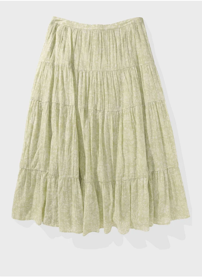 American Eagle High Waist Tiered  Sktirt