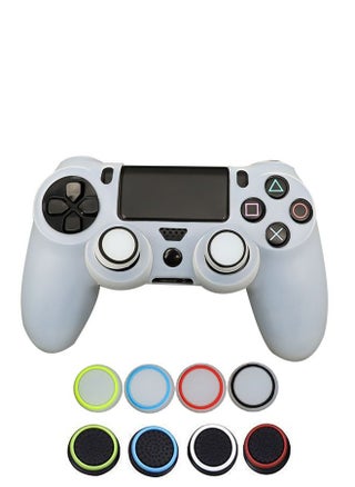 8-Piece Analog Reduce Noise Anti-Slip Thumb Grip Stick Cover, Wireless Controllers Game Remote Joystick Cap, Silicone Elastic Joystick Protective Ring（Mix colour） - pzsku/Z9C185503128325F570FAZ/45/_/1675065378/91823153-3917-45fd-ae40-3a4c88196880