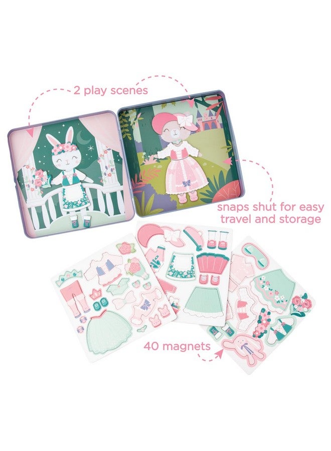 Stephen Joseph, Travel Tin Magnetic Dress Up,Bunny and Cat Small, 40 unique pieces - Image 4
